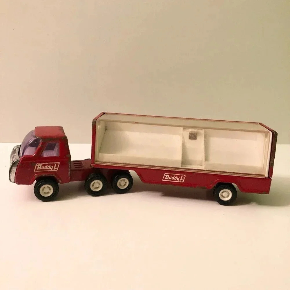 Vintage Buddy L Delivery Truck and  Trailer Made in Japan